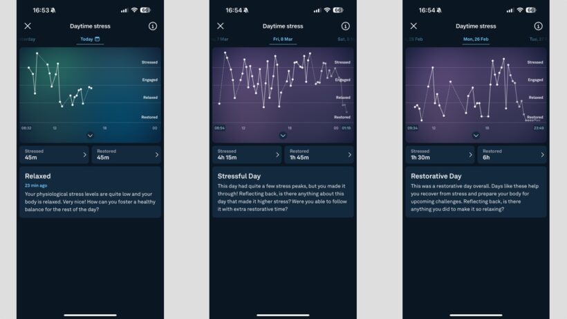 Oura Resilience vs. Daytime Stress